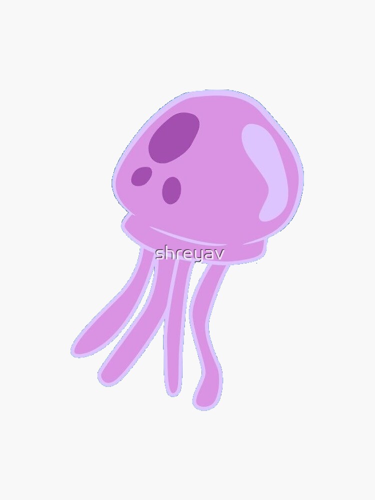 "Spongebob Jellyfish" Sticker for Sale by shreyav Redbubble