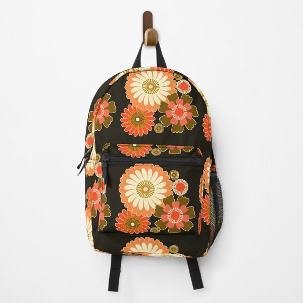 Item preview, Folk Art Florals in Olive, Cream and Orange - Vintage Vibes designed and sold by FrancesPoff.