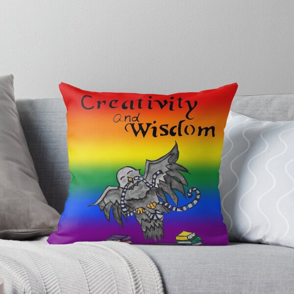 Item preview, Creativity and Wisdom Rainbow Pride Raven designed and sold by Fandom-Finesse.