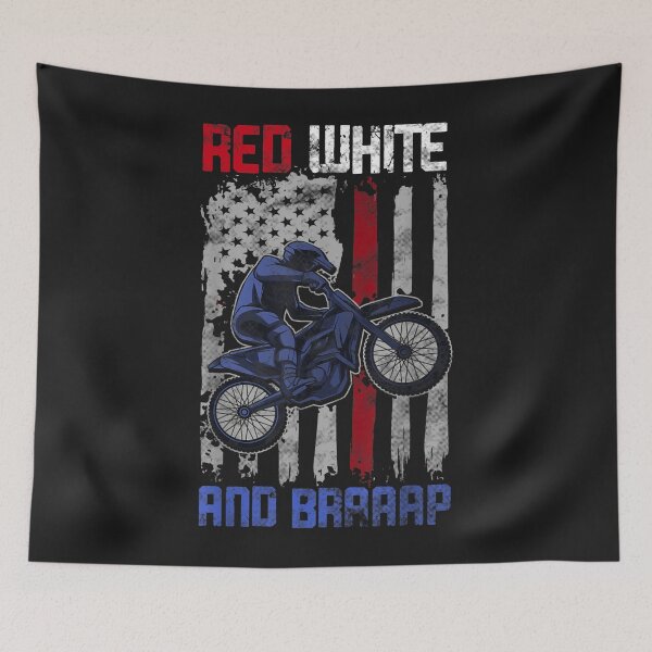 Item preview, Vintage Dirt Bike Motorcycle American Flag 4th Of July designed and sold by sara4ly.
