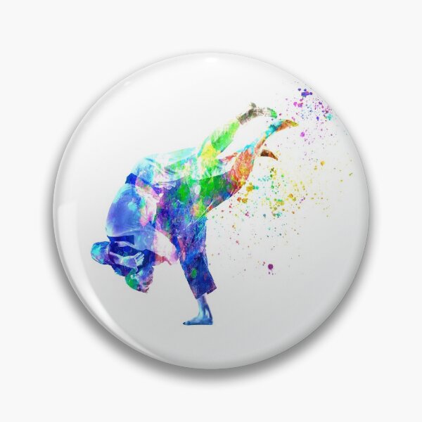 Item preview, Judo martial art in watercolor designed and sold by paulrommer.