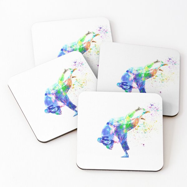 Item preview, Judo martial art in watercolor designed and sold by paulrommer.