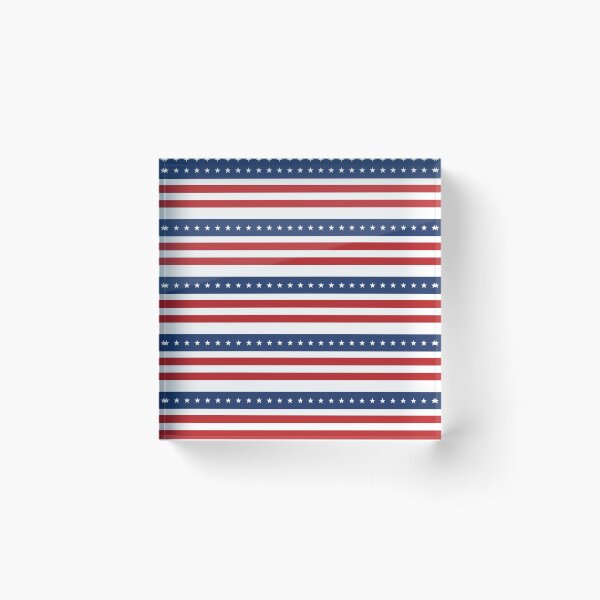 Item preview, Red White and Blue Stripes and Stars 4th Of July designed and sold by ILLYL Creatives.
