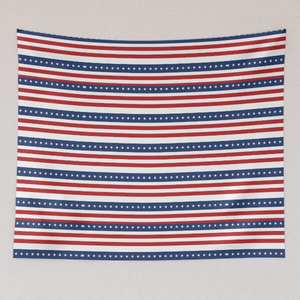 Item preview, Red White and Blue Stripes and Stars 4th Of July designed and sold by ILLYL Creatives.