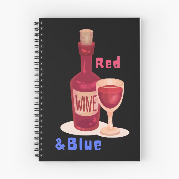 Artikelvorschau, Rotwein & Blau entworfen und verkauft von Anjestic Studio.