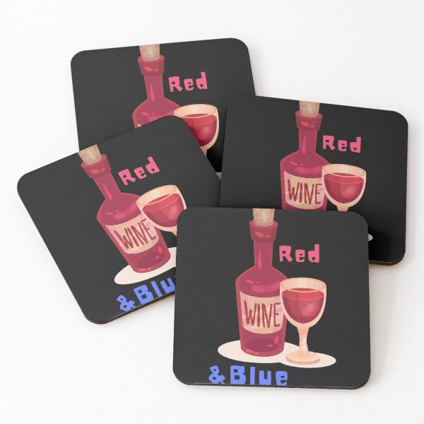 Item preview, Red Wine & Blue designed and sold by 2-Of-A-Kind.