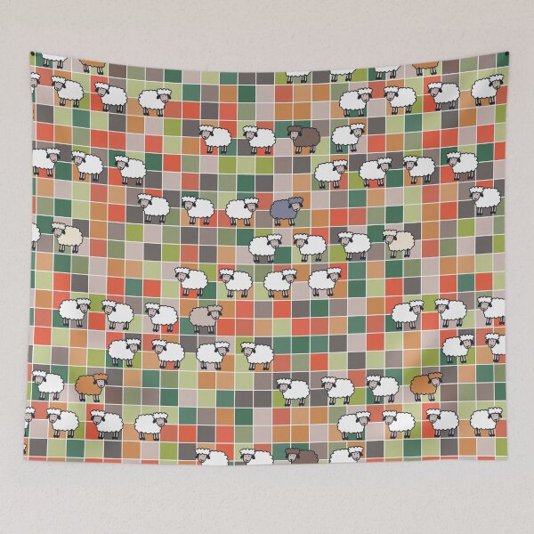 Item preview, Baa Baa Sheep Cubism designed and sold by FrancesPoff.