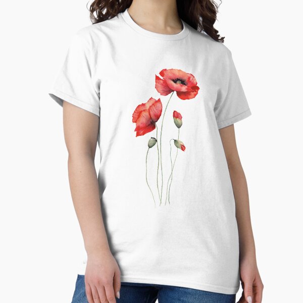 Artikel-Vorschau von Rote Mohnblumen Aquarell, designt und verkauft von InnaPatiutko.