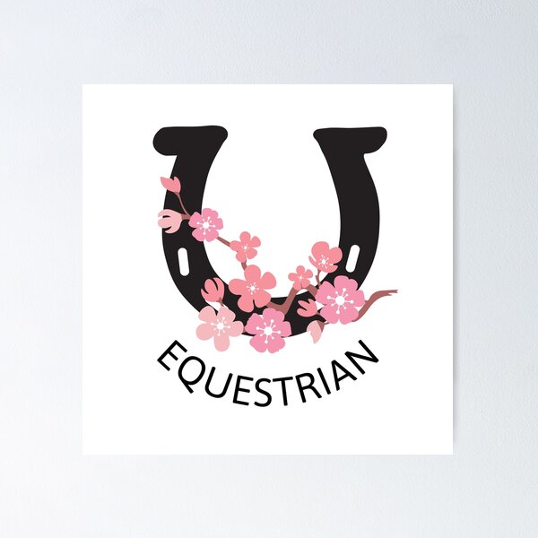 Aperçu de l'œuvre Equestrian floral horseshoe for horseback rider créée et vendue par FleurDeTango.