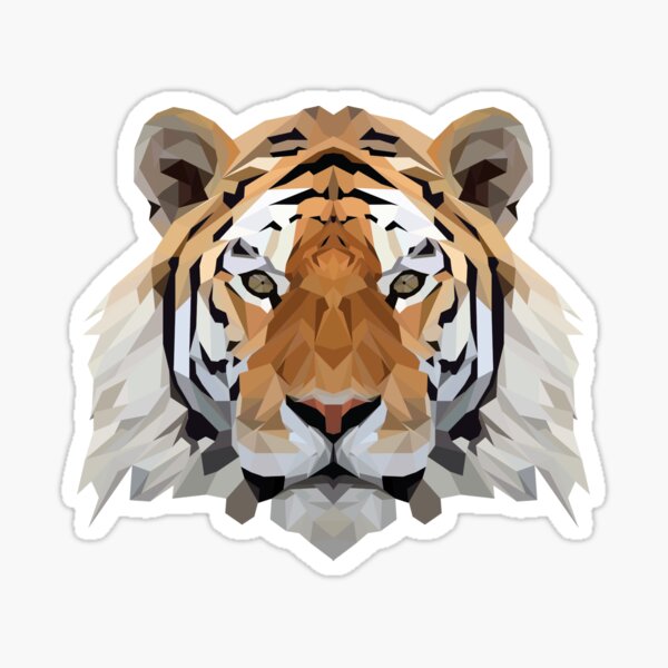 Crystalline Tiger Sticker