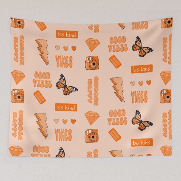 Item preview, Aesthetic Vsco Orange Sticker Pack designed and sold by EpicCreation.