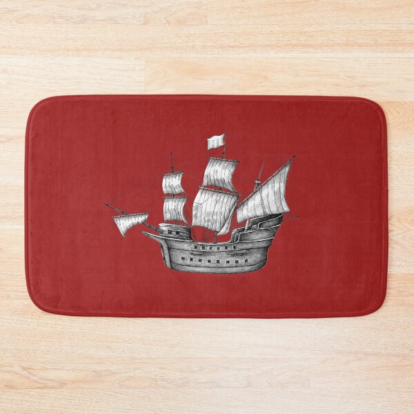 Item preview, Fine art old ship design designed and sold by luckyturtles.