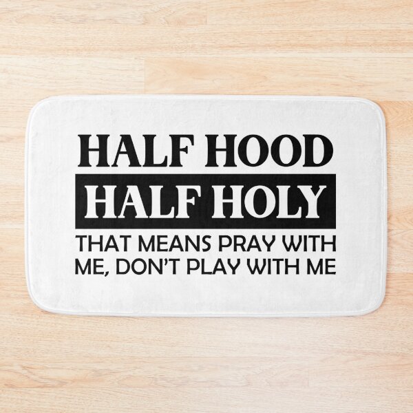 Item preview, Half Hood Half Holy shirt designed and sold by SukanyaShop.