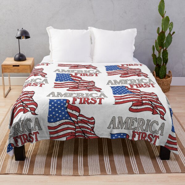 Artikelvorschau, Amerika zuerst USA amerikanische Patriotenflagge Memorial Day Vintage entworfen und verkauft von marcek.