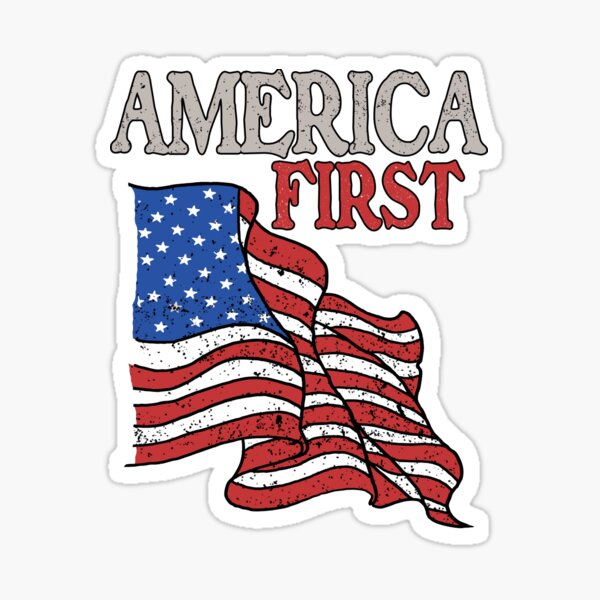 Item preview, America first USA American patriot flag Memorial Day vintage designed and sold by marcek.