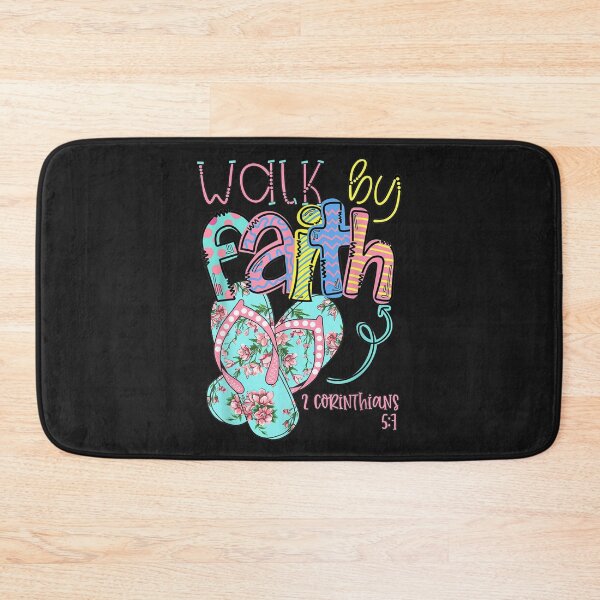 Item preview, Walk by Faith Flip Flops Tshirt 2 Corinthians 57 Christian designed and sold by sara4ly.