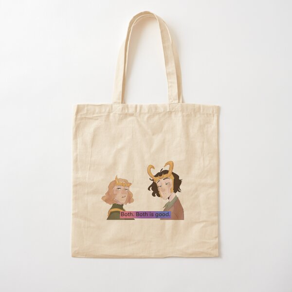 Bi pride Loki series poster Cotton Tote Bag