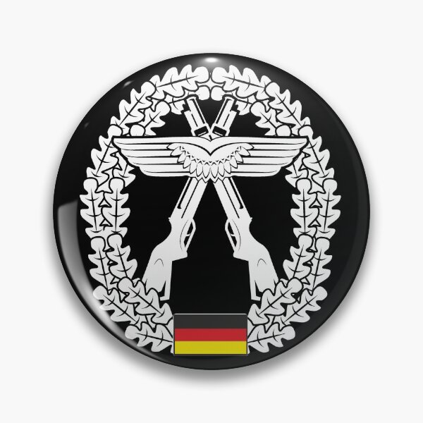 Item preview, Beret badge Bundeswehr air force security white designed and sold by Justode.