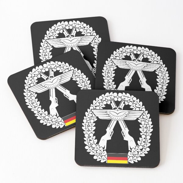 Item preview, Beret badge Bundeswehr air force security white designed and sold by Justode.