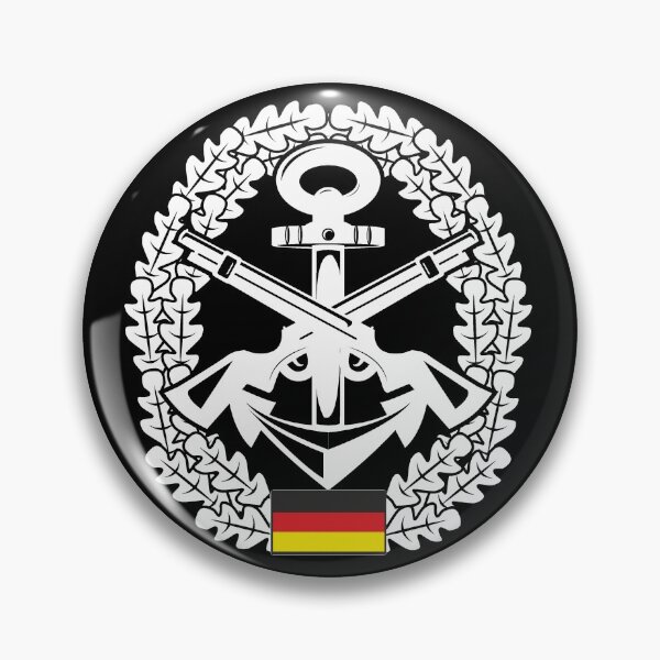 Item preview, Beret badge Bundeswehr marine security white designed and sold by Justode.