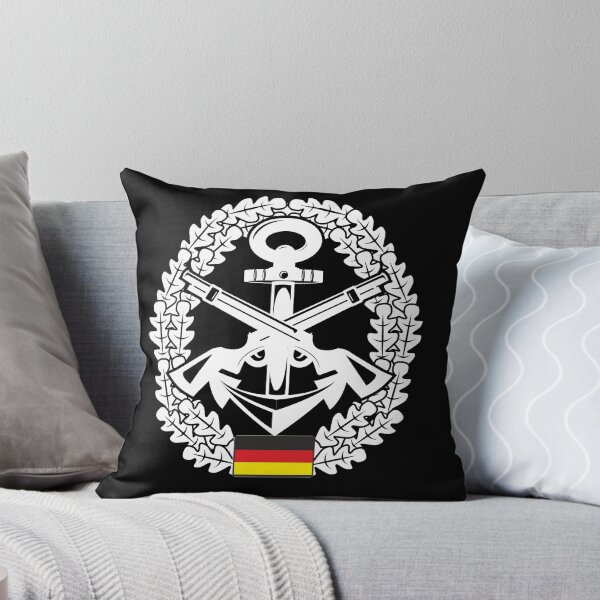 Item preview, Beret badge Bundeswehr marine security white designed and sold by Justode.