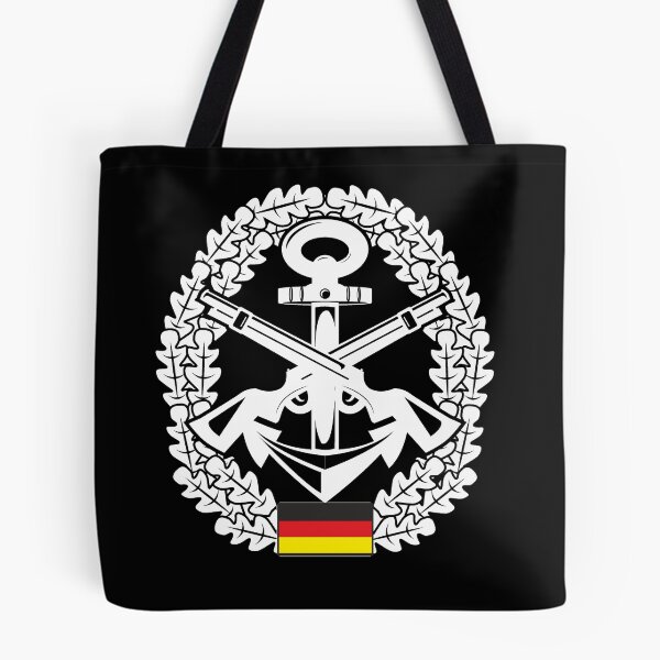 Item preview, Beret badge Bundeswehr marine security white designed and sold by Justode.