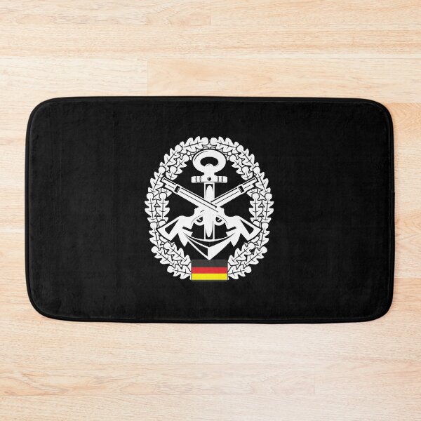 Item preview, Beret badge Bundeswehr marine security white designed and sold by Justode.