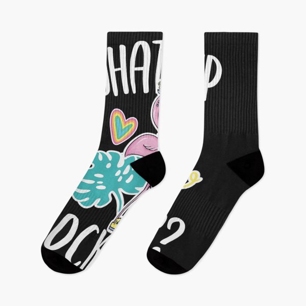 Item preview, Whats Up Flockers  Funny Flamingo Lover designed and sold by sara4ly.