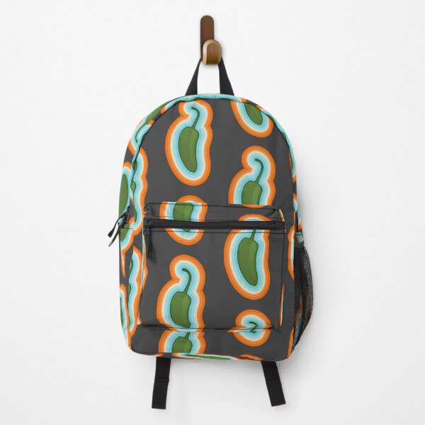 Item preview, Green Jalapeno Chili with colorful border designed and sold by BRU Design.