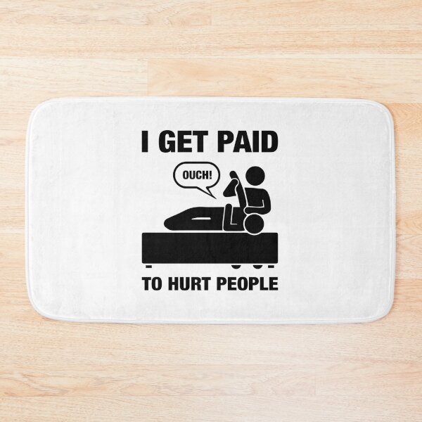 Item preview, I Get Paid To Hurt People - Funny Physiotherapy Therapist Chiropractor Rehab Therapy Saying Physio Physical Future Orthopedist Quote designed and sold by TalentGenius.