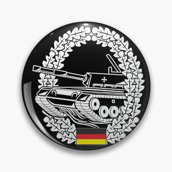 Item preview, Beret badge Bundeswehr Panzer white designed and sold by Justode.