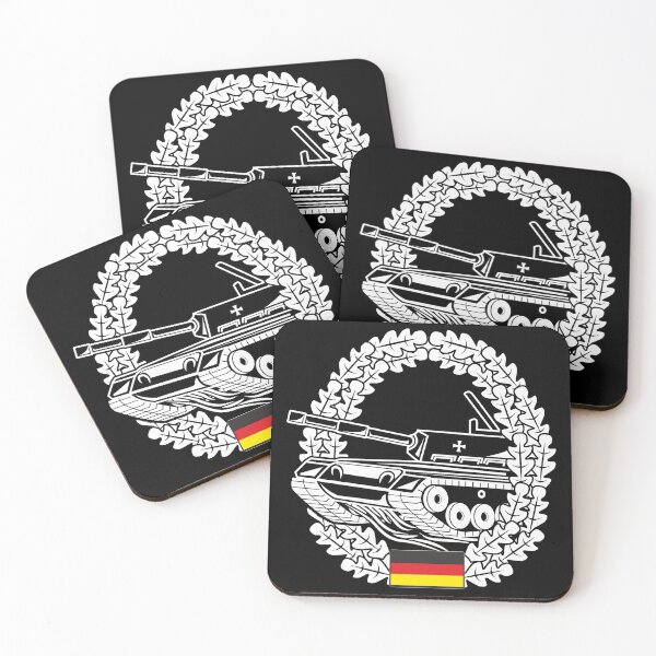 Item preview, Beret badge Bundeswehr Panzer white designed and sold by Justode.
