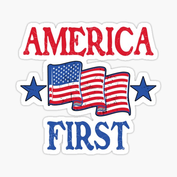 Item preview, America first USA American patriot flag Memorial Day vintage designed and sold by marcek.