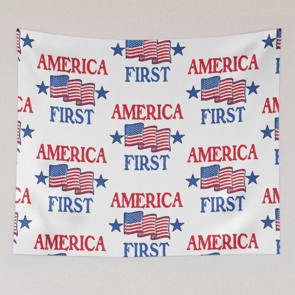 Artikelvorschau, Amerika zuerst USA amerikanische Patriotenflagge Memorial Day Vintage entworfen und verkauft von marcek.