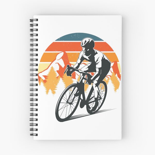 Item preview, Cycling Design with Mountain Background Badge Logo designed and sold by Peekonet.