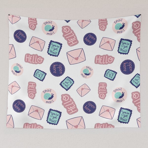 Item preview, Pen pal (you've got mail, snail mail, open here, hello) designed and sold by scribbli.