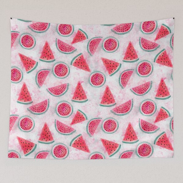 Item preview, Watercolour watermelon pinky pattern  designed and sold by AKart19.
