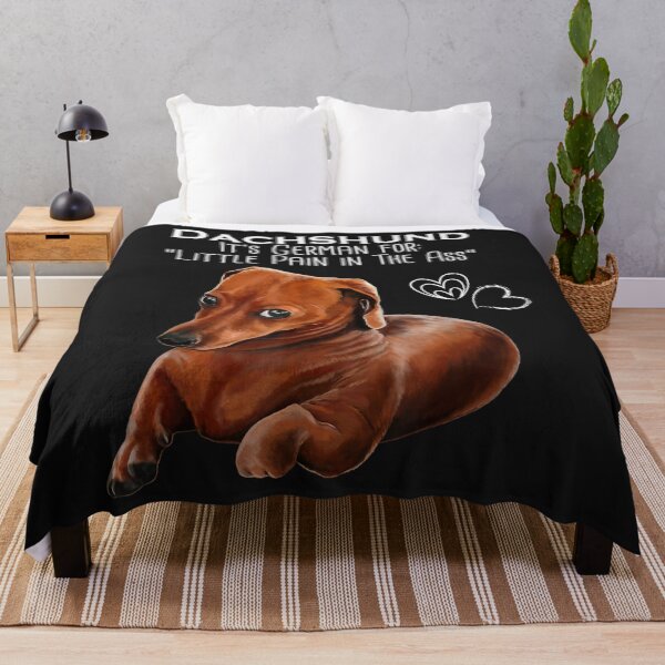 Item preview, Wiener dog Dachshund Its German for Little Pain in the Ass designed and sold by sara4ly.