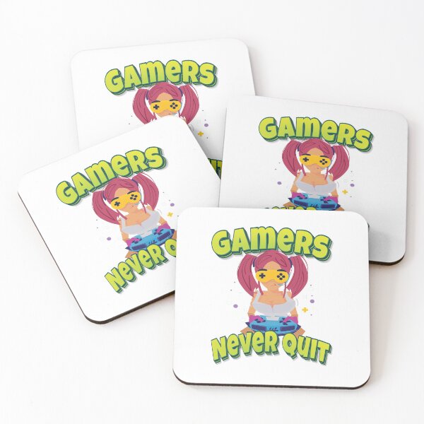 Item preview, Gamers Never Quit designed and sold by WordsGamersUse.