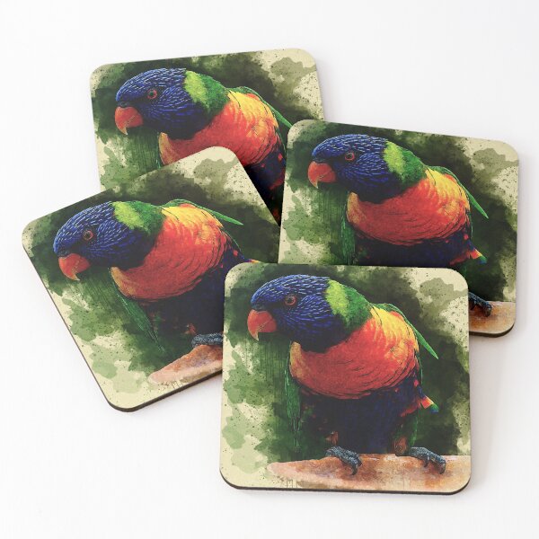 Item preview, Rainbow Lorikeet designed and sold by WallAndAll.