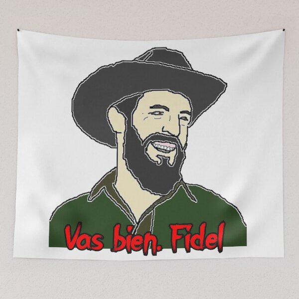 Item preview, Camilo Cienfuegos: "Vas Bien, Fidel" designed and sold by RevolutionInPaint.