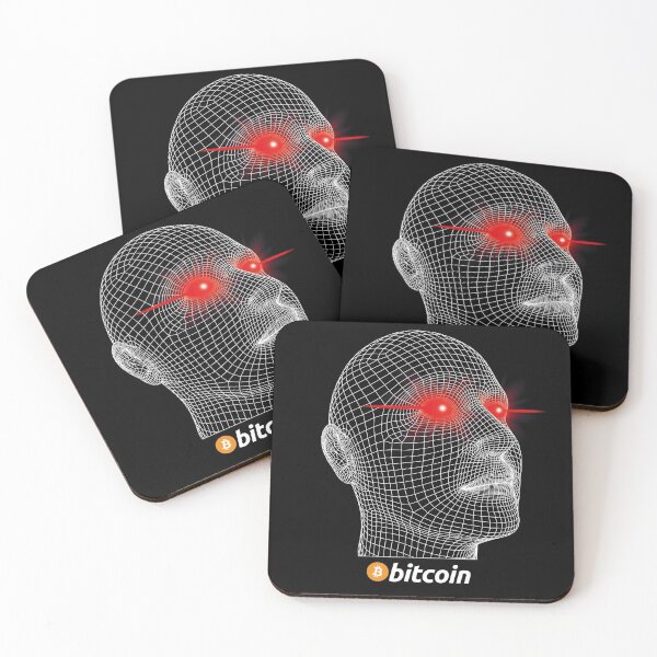 Item preview, Bitcoin Laser Eyes Wireframe Graphic Design designed and sold by gorillamerch.