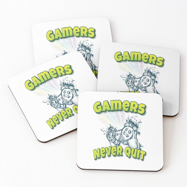 Item preview, Gamers Never Quit designed and sold by WordsGamersUse.