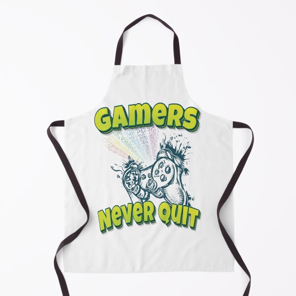 Item preview, Gamers Never Quit designed and sold by WordsGamersUse.