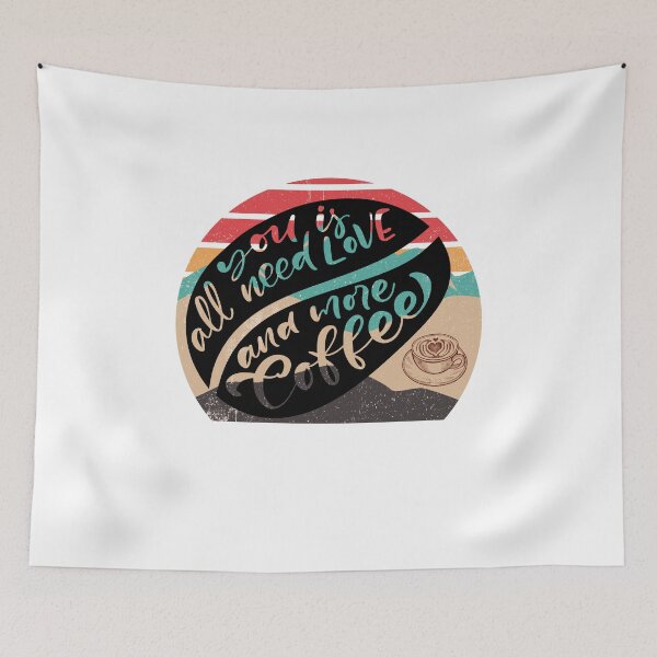Item preview, ALL YOU NEED IS LOVE AND MORE COFFEE! designed and sold by kawaiiichoice.