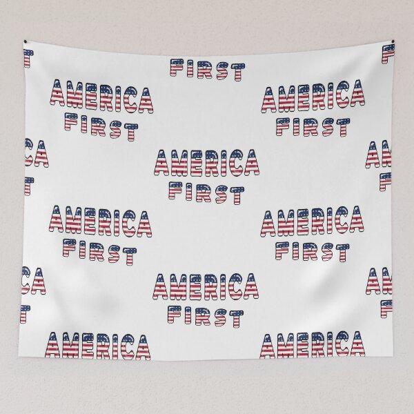 Artikelvorschau, Amerika zuerst USA amerikanische Patriotenflagge Memorial Day Vintage entworfen und verkauft von marcek.
