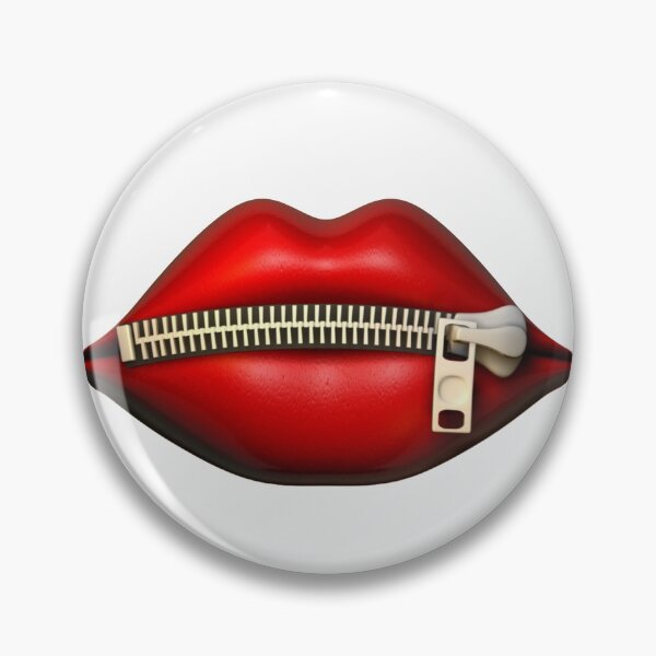 Item preview, Zipped lips 3d in white designed and sold by Golden-place.