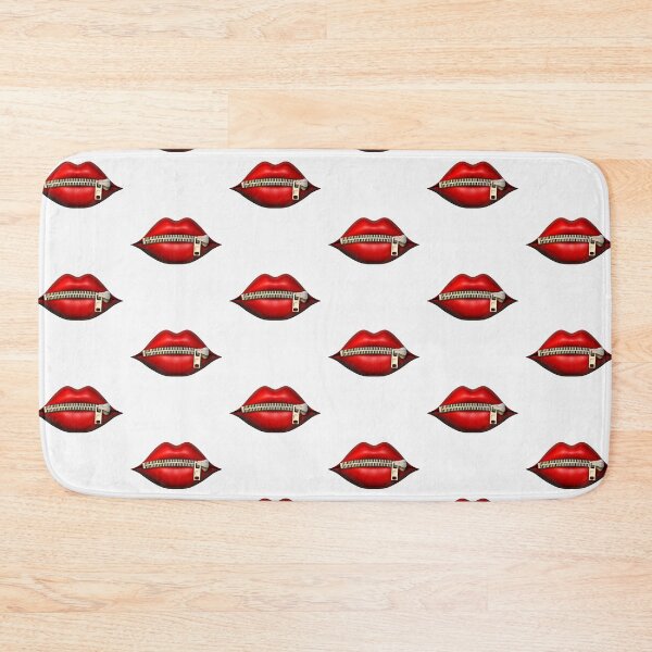 Item preview, Zipped lips 3d in white designed and sold by Golden-place.