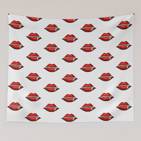 Item preview, Zipped lips 3d in white designed and sold by Golden-place.
