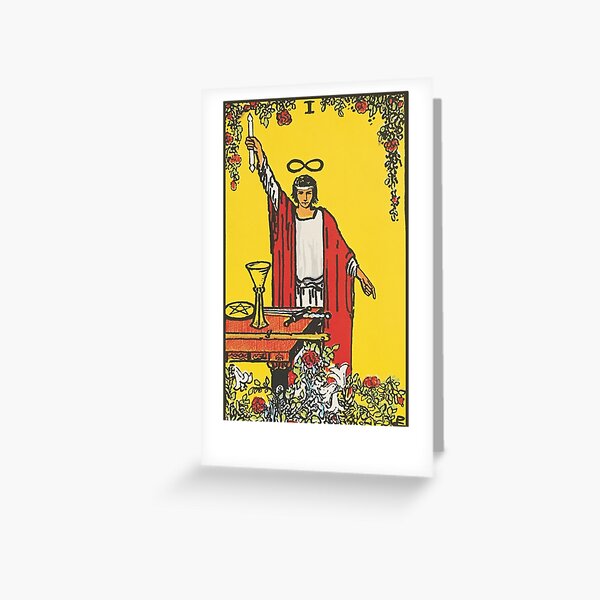 The Magician - Rider Waite Smith tarot Greeting Card